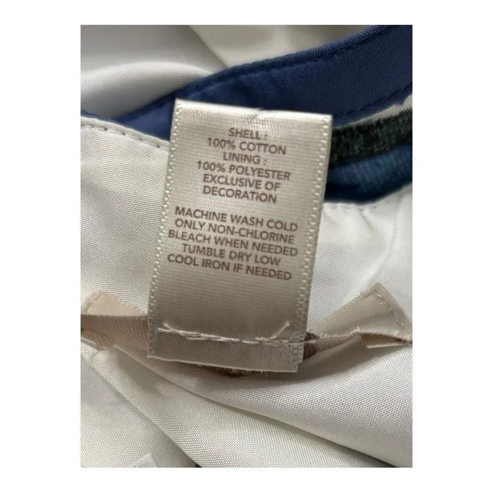 Ann Taylor Loft Skirt Womens Size Small Blue White Floral Cotton Skirt size 12